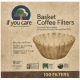 If You Care Coffee Filters - Basket - Brown (Case of 12) - 100 Count